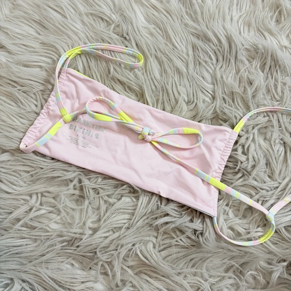 Frankie’s Bikinis Kailyn Summer Stripe Bikini Top, XS